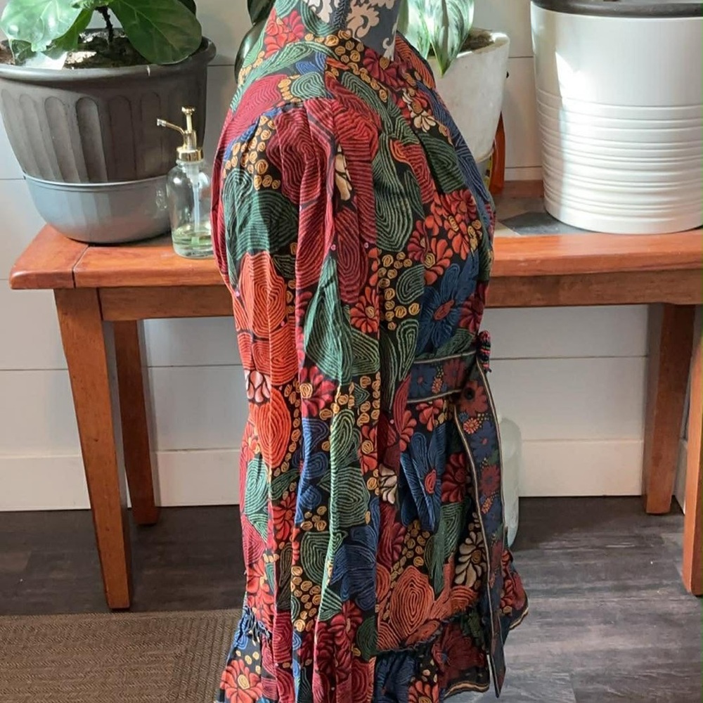 FARM Rio Multicolor Floral Long-Sleeve Mini Dress - Picture 4 of 6